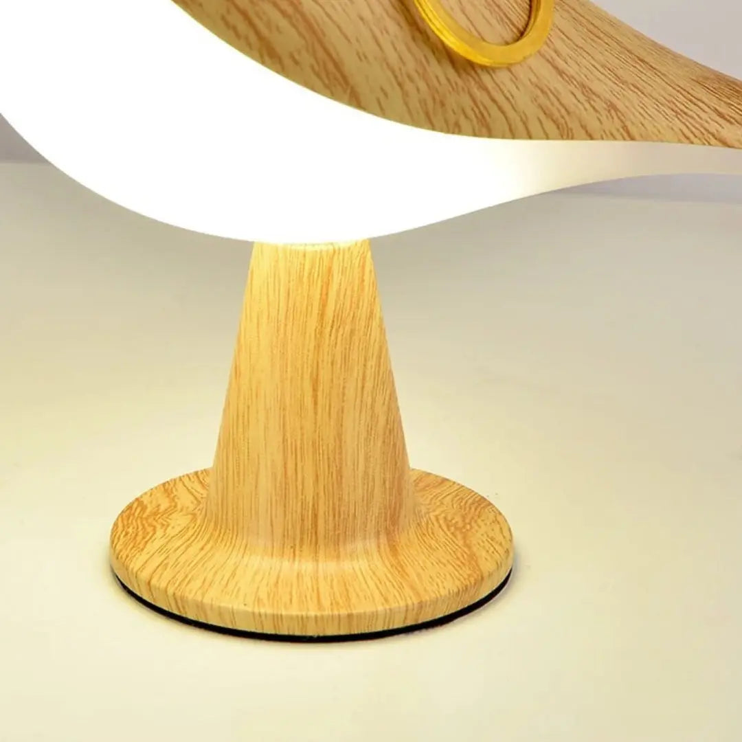 Lampe de Chevet Tactile -  Oiseau Effet Bois Homy Light