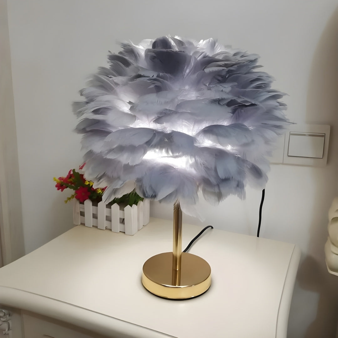 Lampe De Chevet Cocooning en plumes Homy Light