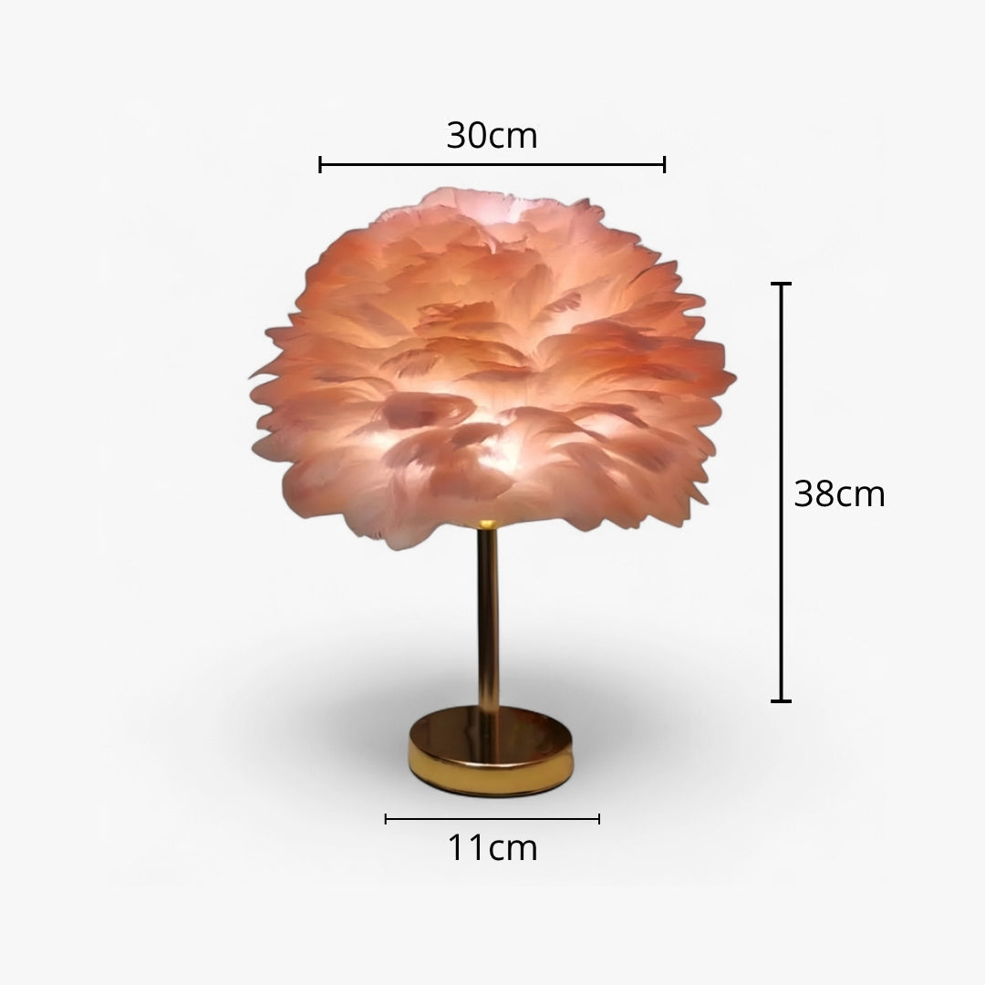 Lampe De Chevet Cocooning en plumes Homy Light