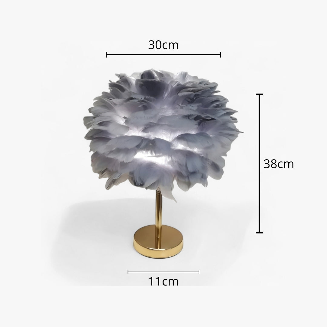 Lampe De Chevet Cocooning en plumes Homy Light