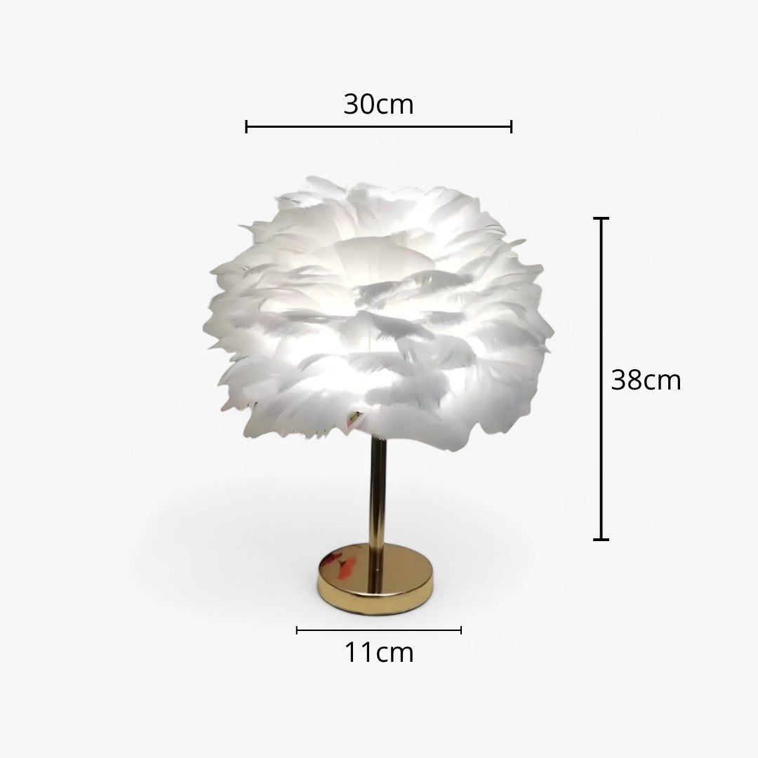 Lampe De Chevet Cocooning en plumes Homy Light